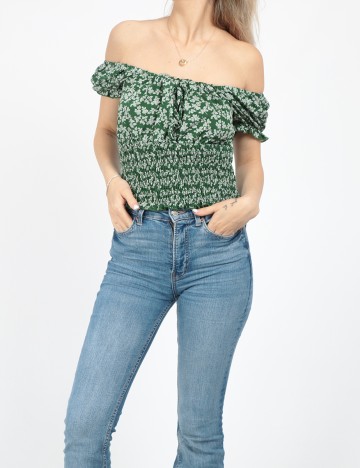 Top SHEIN, verde, S
