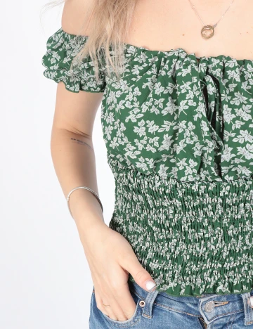 Top SHEIN, verde, S