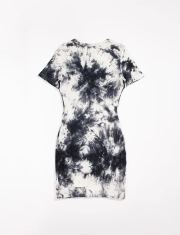 Rochie scurta SHEIN, alb/gri, XS