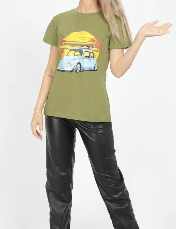 Tricou SHEIN, verde, M