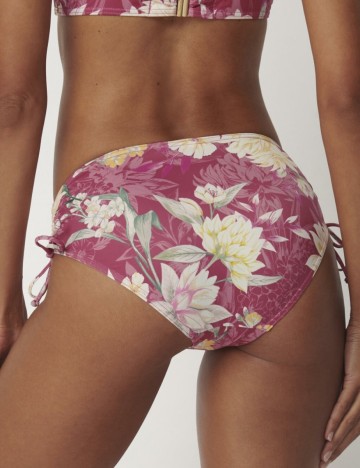 Chilot de baie Botanical Leaf Midi Triumph, roz