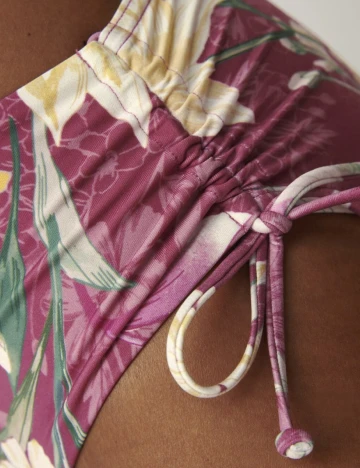 Chilot de baie Botanical Leaf Midi Triumph, roz