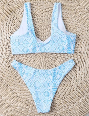 Costum de baie SHEIN, albastru, XL