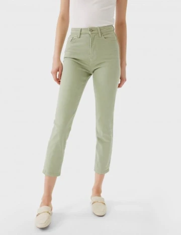 Blugi Stradivarius, verde, 32