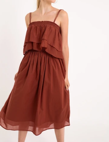 Rochie medie Pimkie, maro