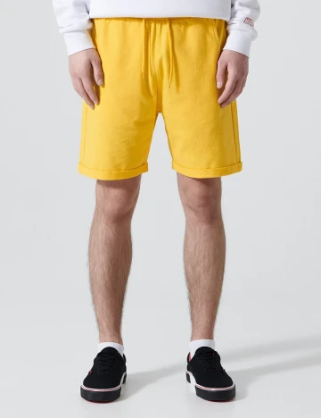 Pantaloni Scurti CROPP, galben, XS
