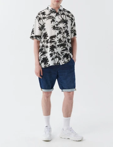 Pantaloni Scurti CROPP, bleumarin, 28