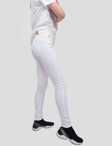 Blugi Stradivarius, alb, 34