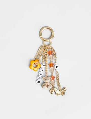 Breloc Bershka, mix culori, ONE SIZE Mix culori