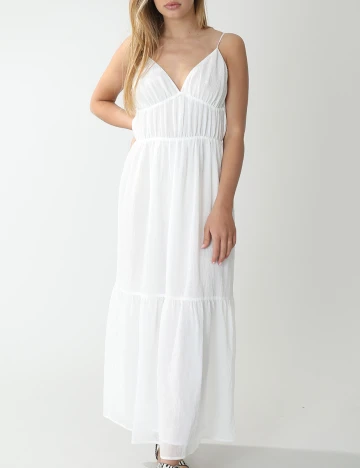 Rochie Lunga Pimkie, alb, 38
