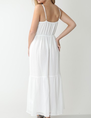 Rochie Lunga Pimkie, alb, 38
