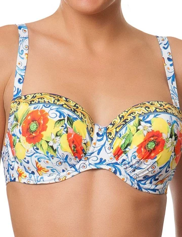 Sutien de baie Antigel, alb, 75E Alb
