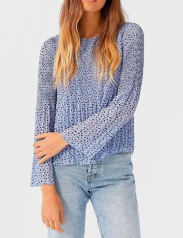 Bluza Stradivarius, albastru, XL