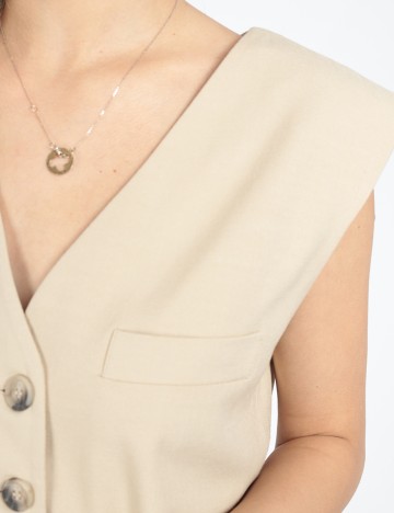 Vesta Bershka, crem, XS-S