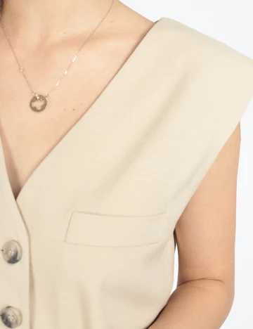 Vesta Bershka, crem, XS-S