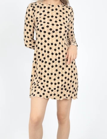 Rochie scurta Stradivarius, crem, S