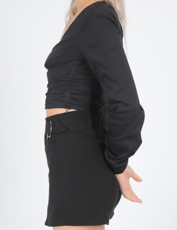 Top Bershka, negru, XS