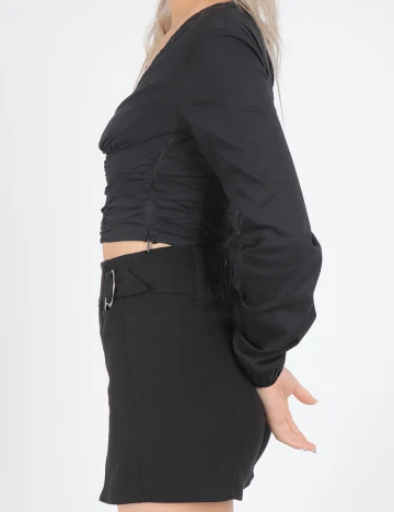 Top Bershka, negru, XS