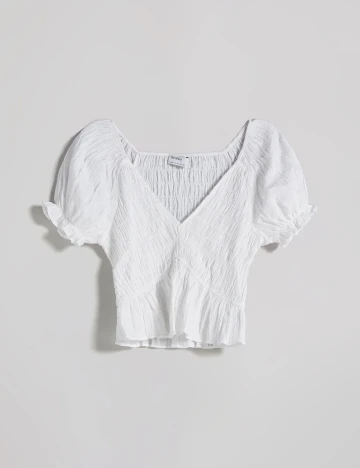 Top Bershka, alb, M
