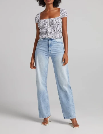 Top Bershka, alb, XS