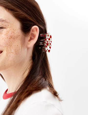 Clama Bershka, alb Alb