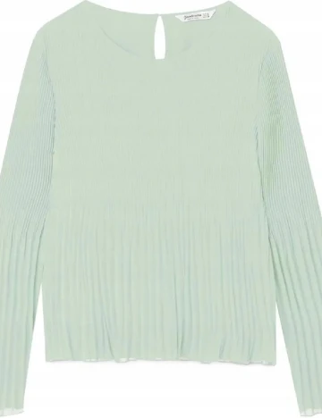 Bluza Stradivarius, verde, S Verde