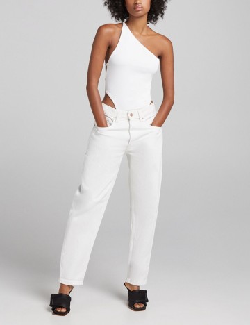 Body Bershka, alb, L