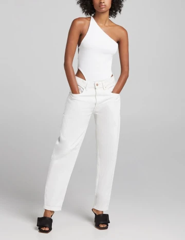 Body Bershka, alb, L