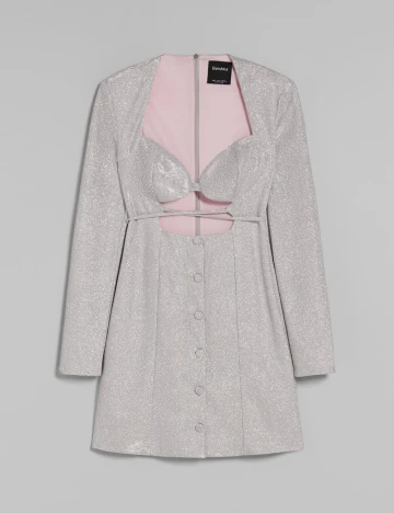 Rochie scurta Bershka, roz, S Roz