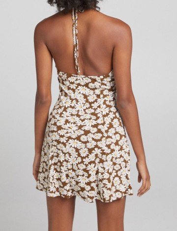 Rochie scurta Bershka, floral, L