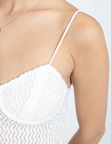 Top Bershka, alb, XS