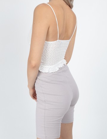 Top Bershka, alb, XS
