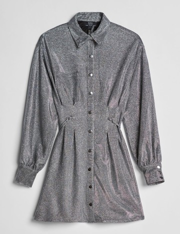 Rochie Scurta Bershka, gri, S
