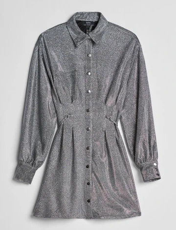 Rochie Scurta Bershka, gri, S