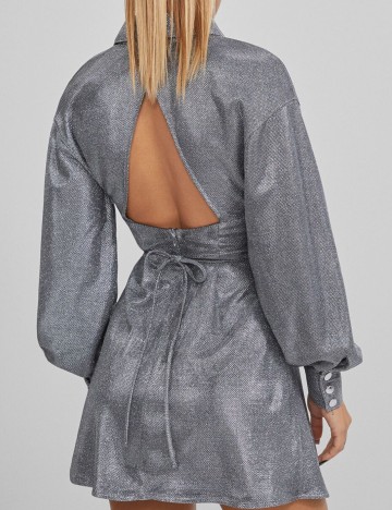 Rochie Scurta Bershka, gri, S
