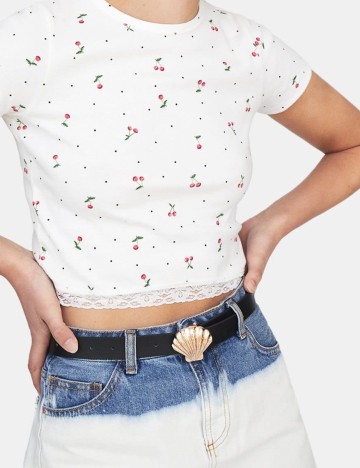 Curea Stradivarius, negru, 80