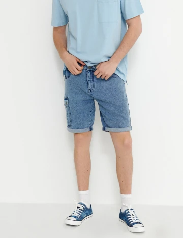 Pantaloni Scurti CROPP, albastru, 29