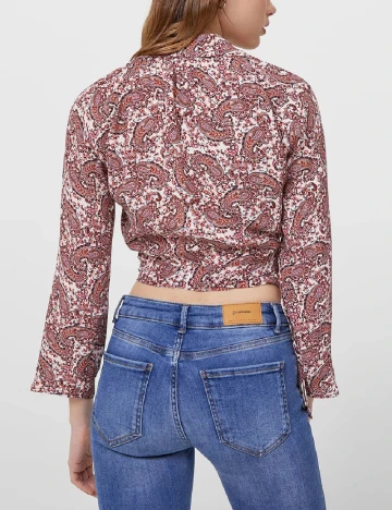 Camasa Stradivarius, roz pudra inchis, M