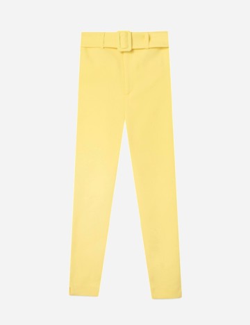 Pantaloni Stradivarius, galben, 34