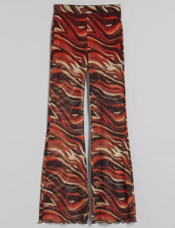Pantaloni Bershka, maro, XS