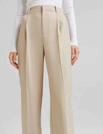 Pantaloni Bershka, crem, 42 Crem