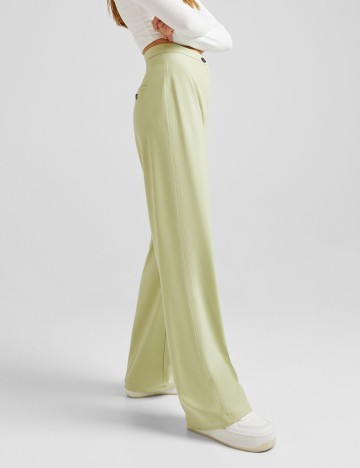 Pantaloni Bershka, verde, 32