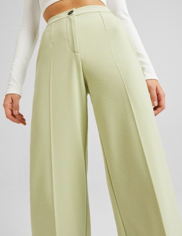 Pantaloni Bershka, verde, 32