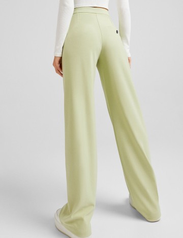 Pantaloni Bershka, verde, 32