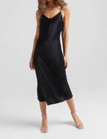 Rochie medie Bershka, negru, M Negru