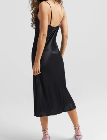 Rochie medie Bershka, negru, M Negru