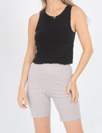 Top Stradivarius, negru, M