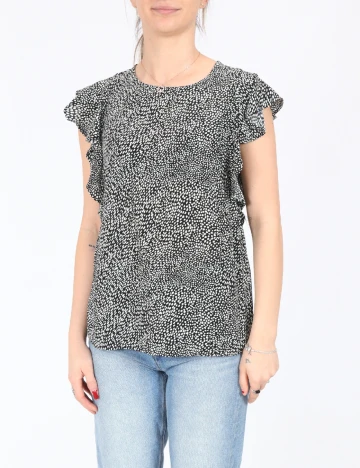 Bluza Stradivarius, negru, S
