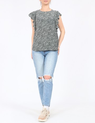 Bluza Stradivarius, negru, S