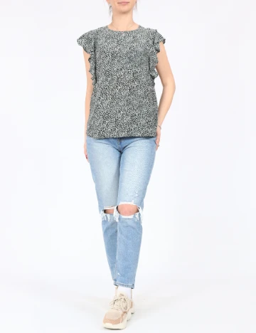 Bluza Stradivarius, negru, S